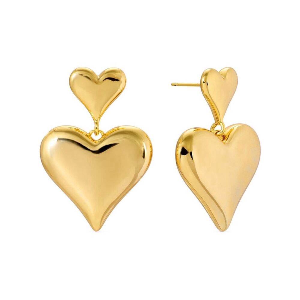 Eye Candy LA LUX COLLECTION HEART DROP EARRINGS